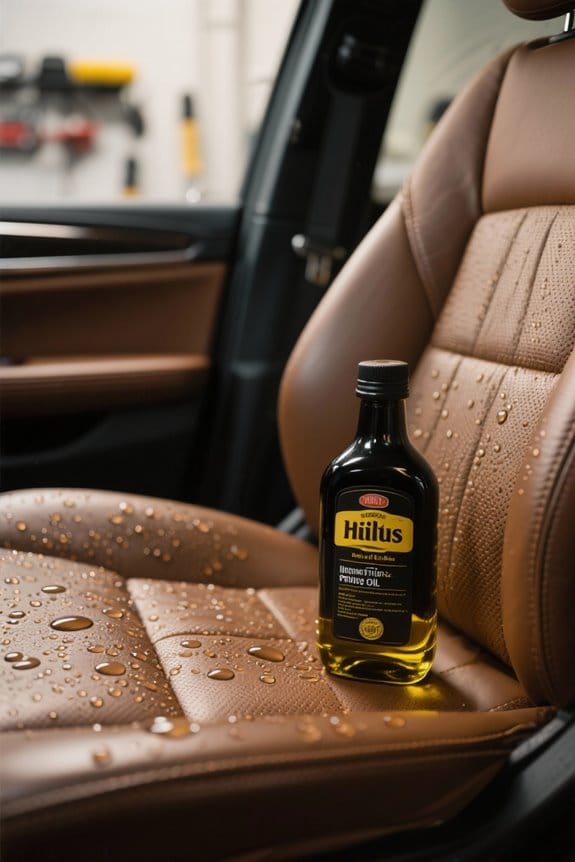 avoid oils for leather