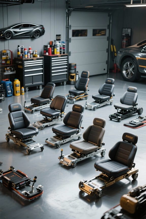 comfortable garage mechanic seats