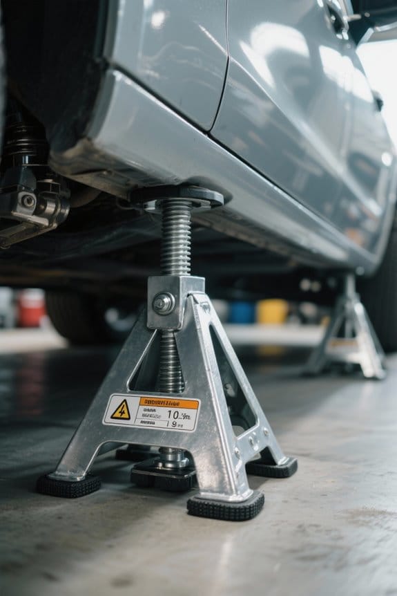 ensure safe jack stand usage