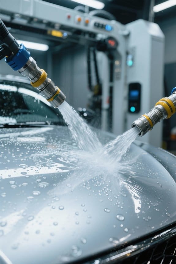 high pressure touchless cleaning technology