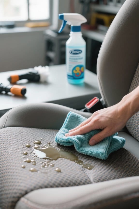 spot clean to maintain cleanliness