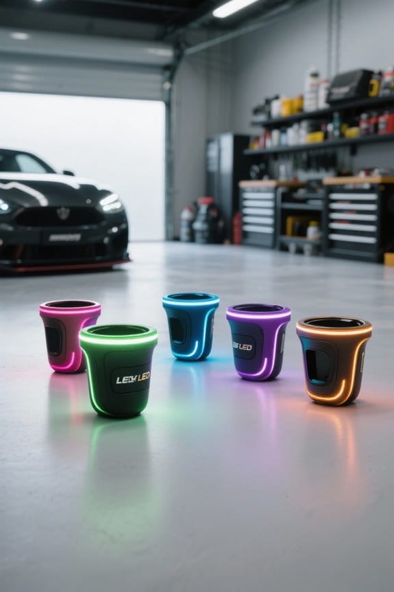 stylish illuminated cup holders